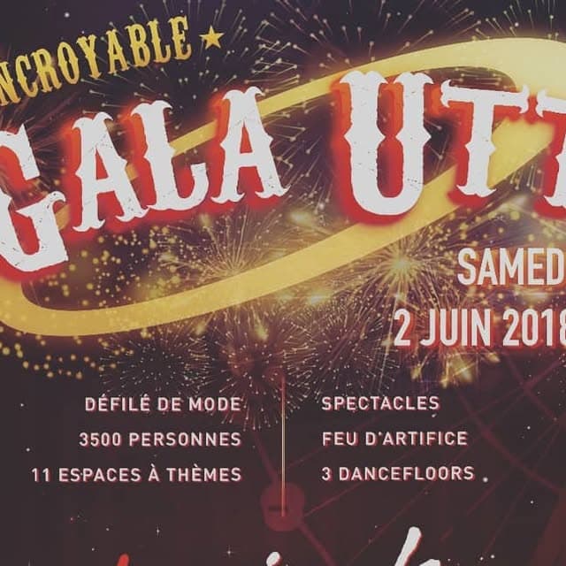Gala UTT — affiche de l'édition 2018