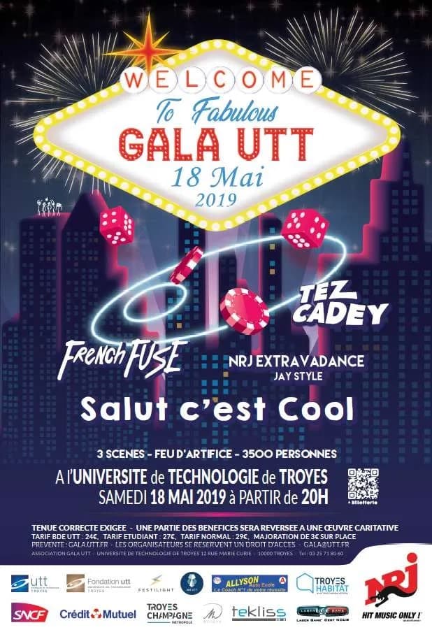 Gala UTT — affiche de l'édition 2019