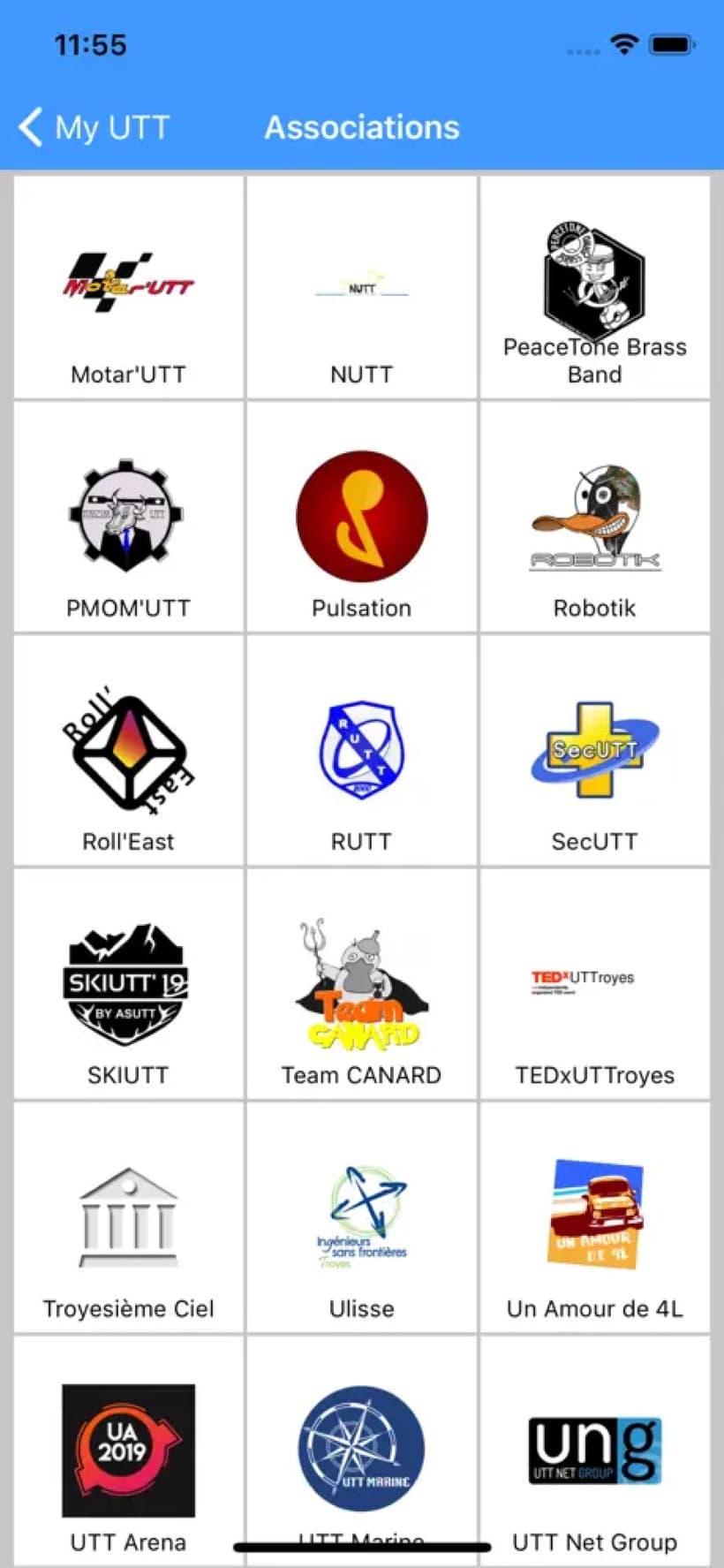My UTT — écran de profil étudiant (3)